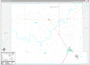 Box Butte Wall Map Premium Style